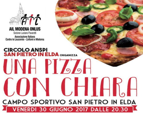 ail modena onlus pizza con chiara 2017