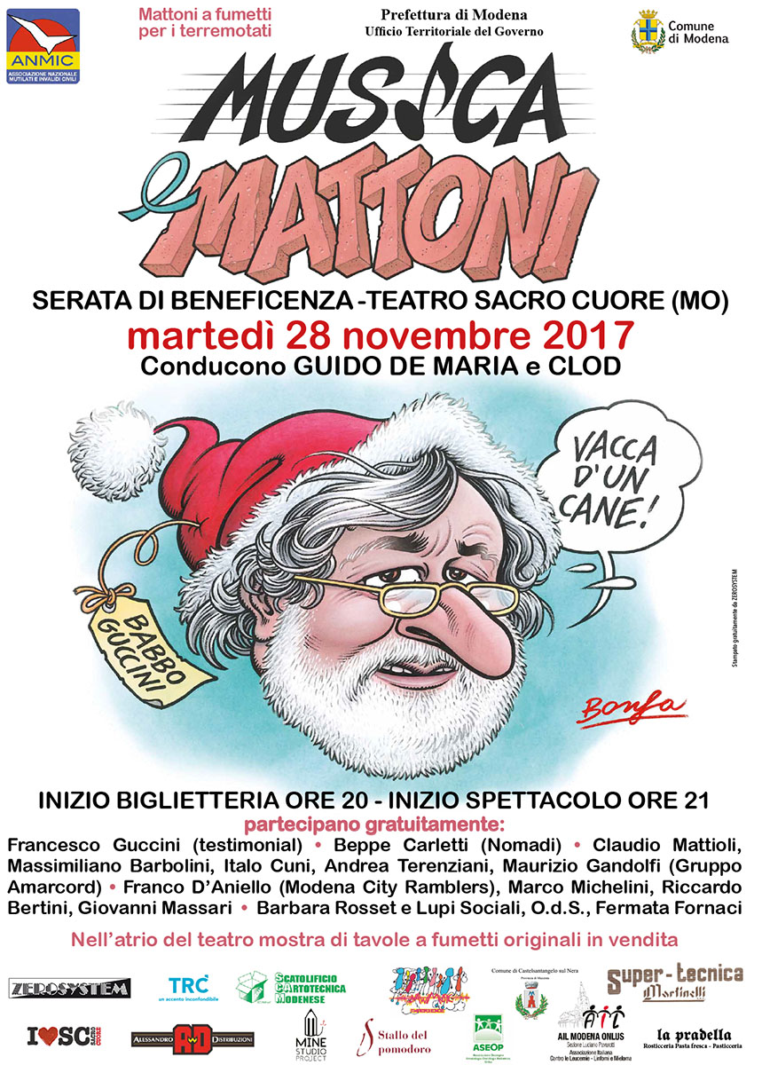 Locandina musica e mattoni