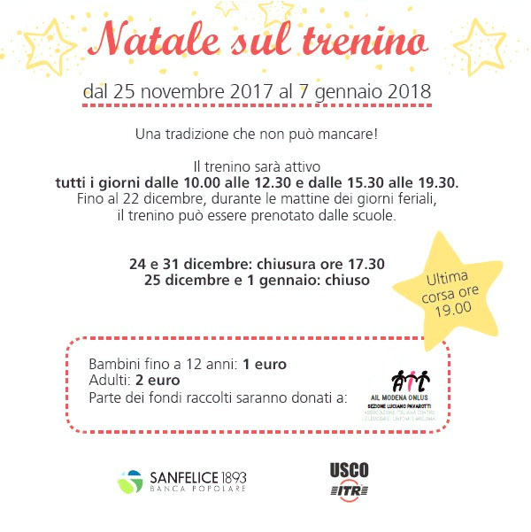 Locandina Trenino di Natale