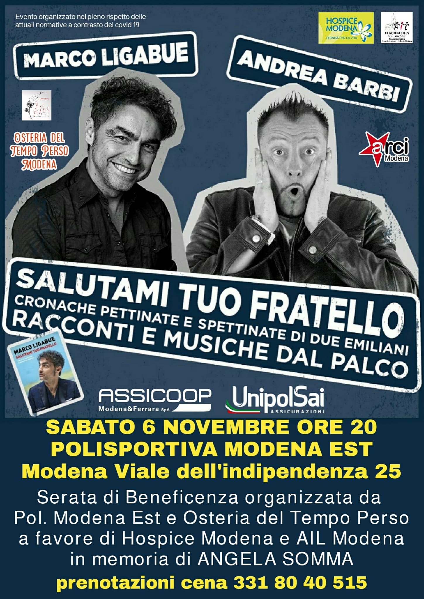 6 Novembre "Salutami tuo fratello" AIL Modena OdV
