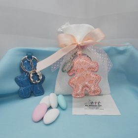 Cod.PCH300 Porta chiavi similpelle - 2 soggetti a scelta bimbo - bimba